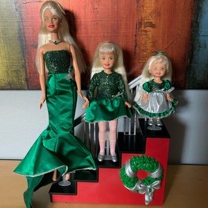 Barbie Stacie Kelly singing holiday sisters dolls